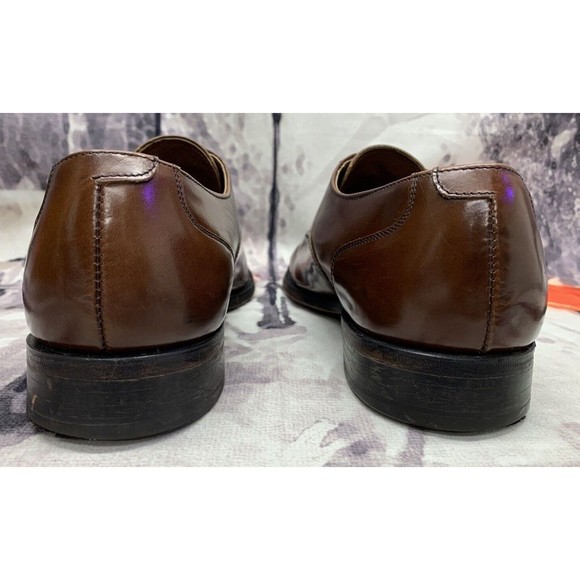 Stafford  Oxford Comfort Plus Dress Shoes Men\'s 11 D/B Brown 608-0709 Leather main image 7